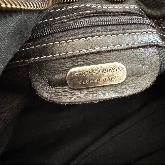 FRANCESCO BIASIA black leather motorcycle 🏍 bag - Picture 9 of 11